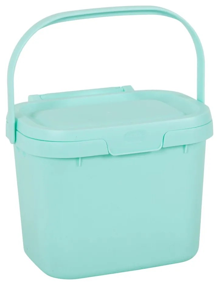 Recipient pentru deșeuri compostabile cu capac Addis, 24,5 x 18,5 x 19 cm, albastru deschis