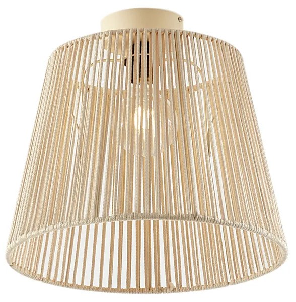 Plafonieră de exterior cu frânghie bej IP54 - Jayla