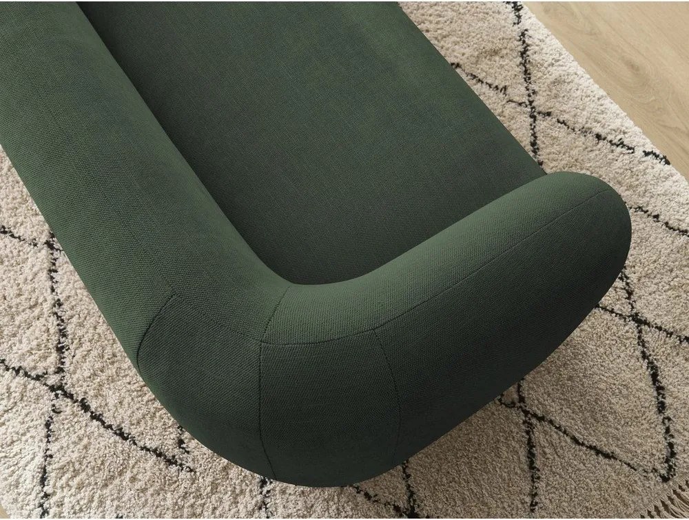 Canapea verde cu tapițerie din chenille 160 cm Celine – Bobochic Paris