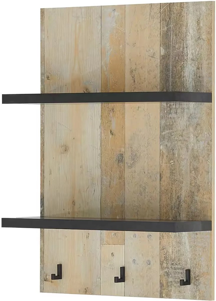 Set bucătărie 3 piese ~Hayak~ in stil rustic, culoare maro-negru, 200 cm lungime