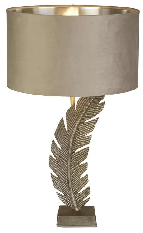 Veioza/Lampa de masa design lux elegant Belle argintiu/taupe