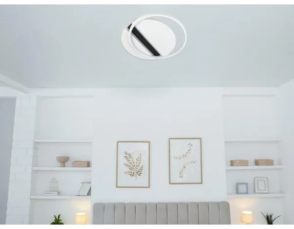 Plafonieră LED dimabilă LED/80W/230V 3000-6500K alb/negru + telecomandă