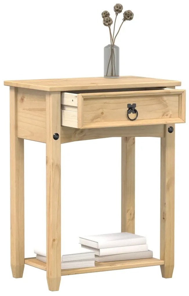 vidaXL Măsuță consolă Corona, 55x35x73 cm, lemn masiv de pin