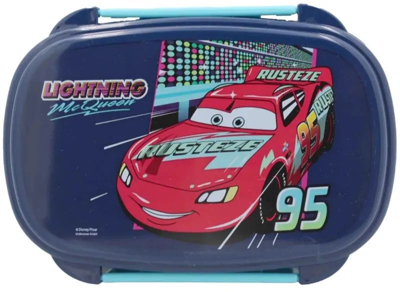 Disney Mașini RPM cutie pentru sandwich + set de tacâmuri