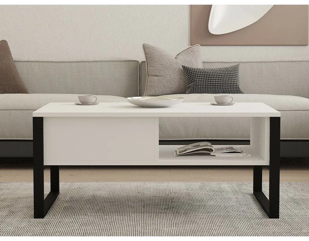 Măsuță de cafea Devon White and Black