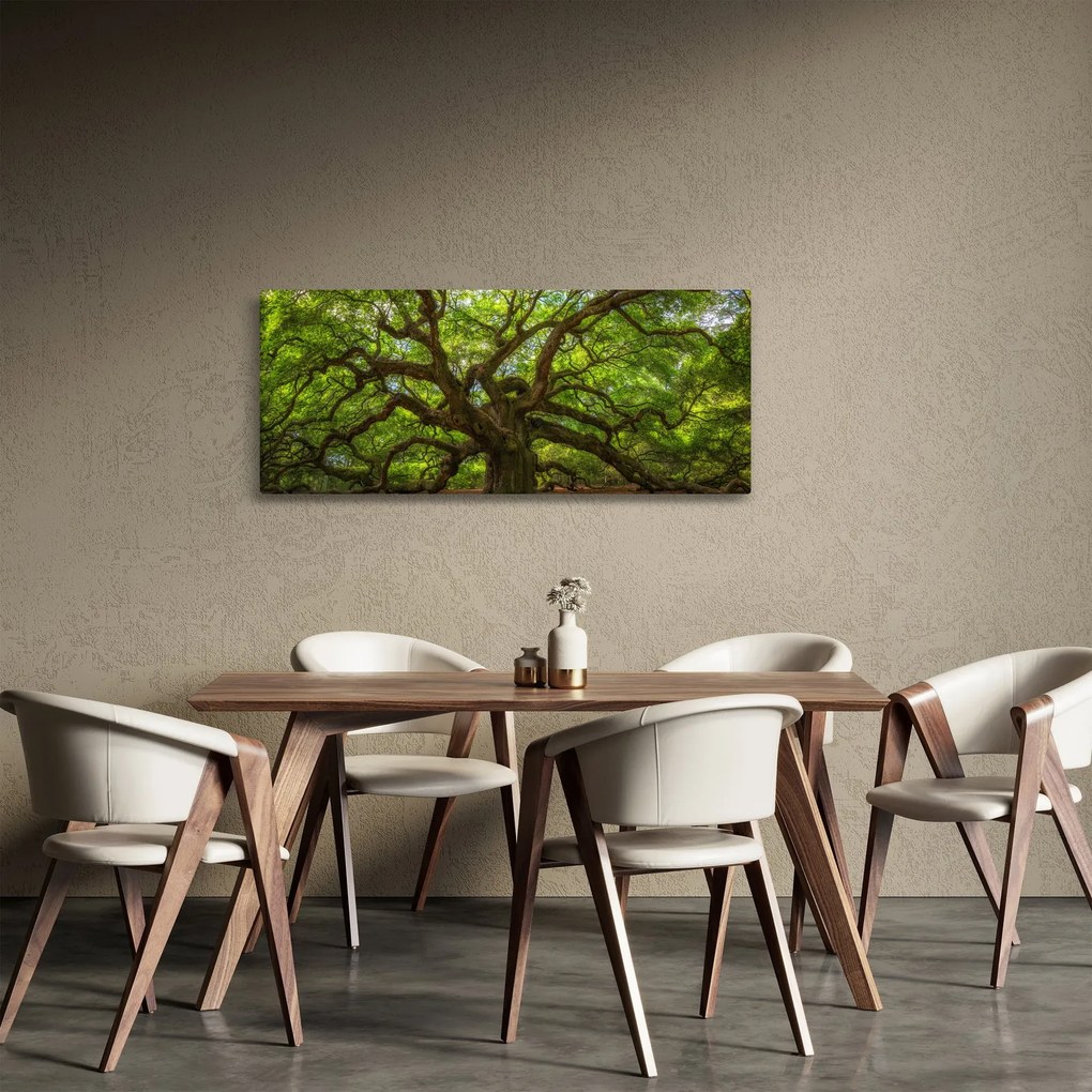 Tablou - Copac verde (120x50 cm)