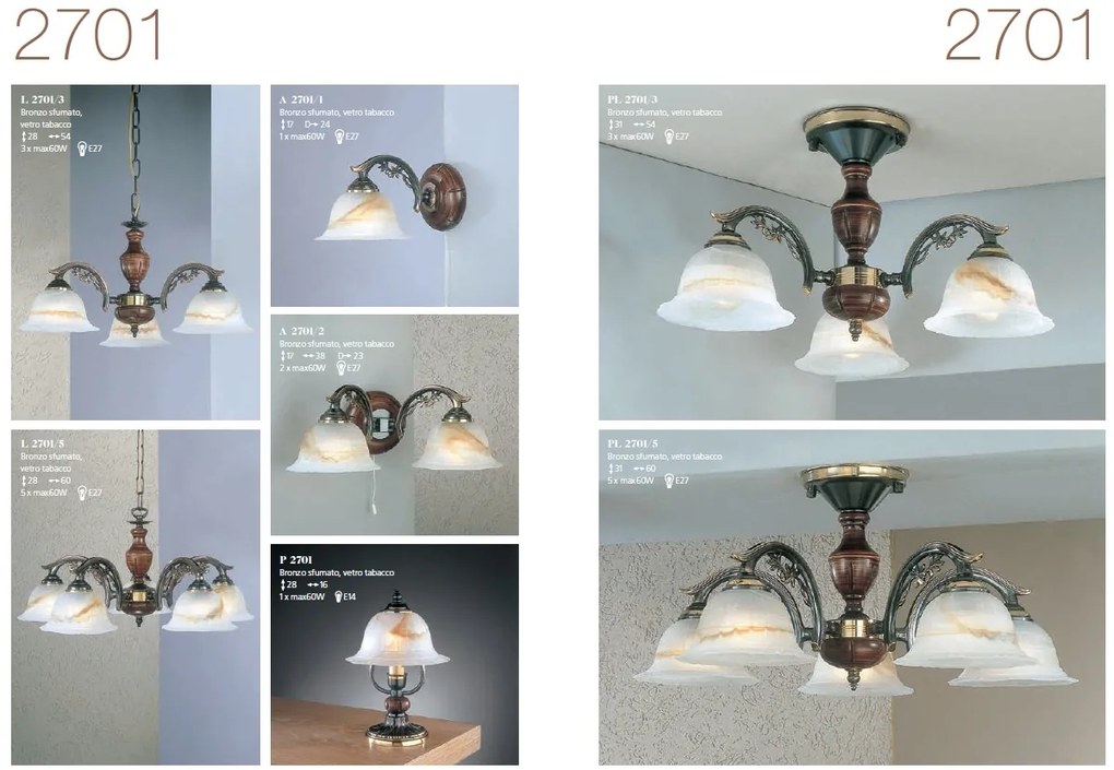 Aplica de perete clasica design italian 2701