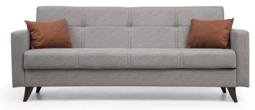 Canapea extensibilă KORFU, 3 locuri, gri deschis