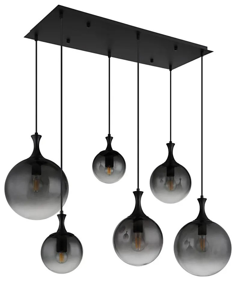 Lustră pe cablu Globo 15885-6H DALTON 6xE27/10W/230V