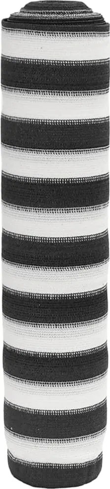 vidaXL Plasă protecție intimitate antracit/alb 1,2x25 m HDPE 150 g/m²