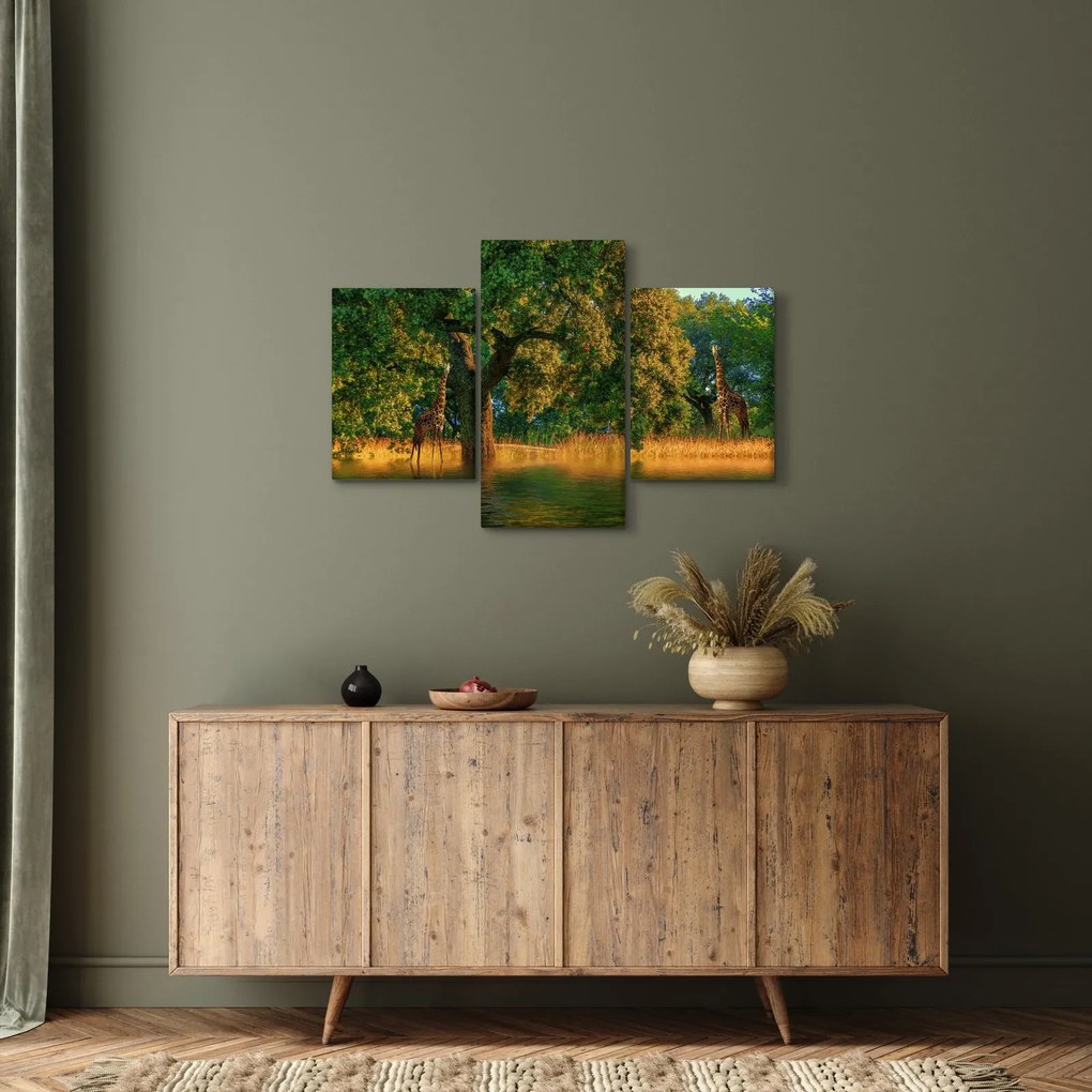 Tablou cu girafe în natură (90x60 cm)