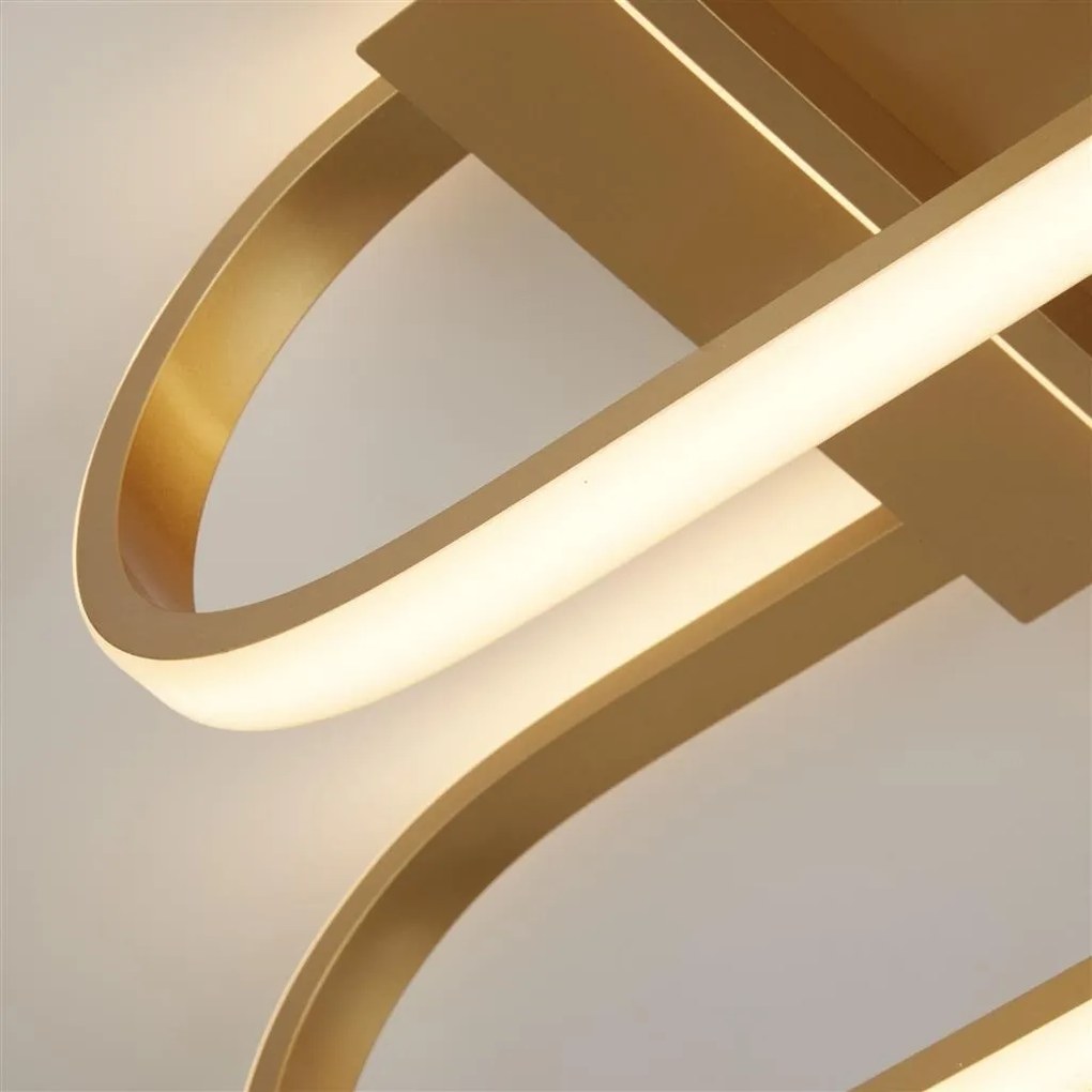 Lustra aplicata LED design modern Clip auriu