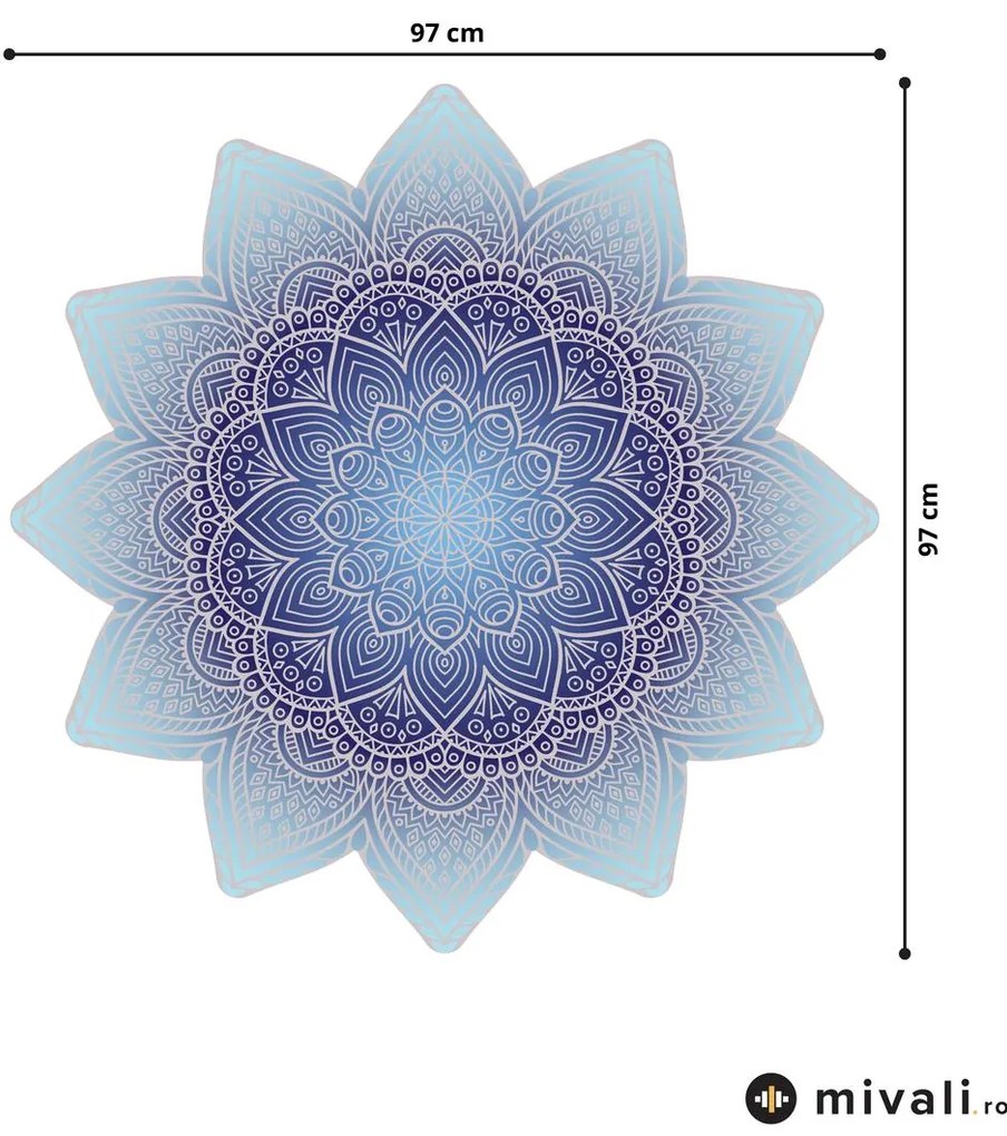 Autocolante de perete - Mandala - albastru