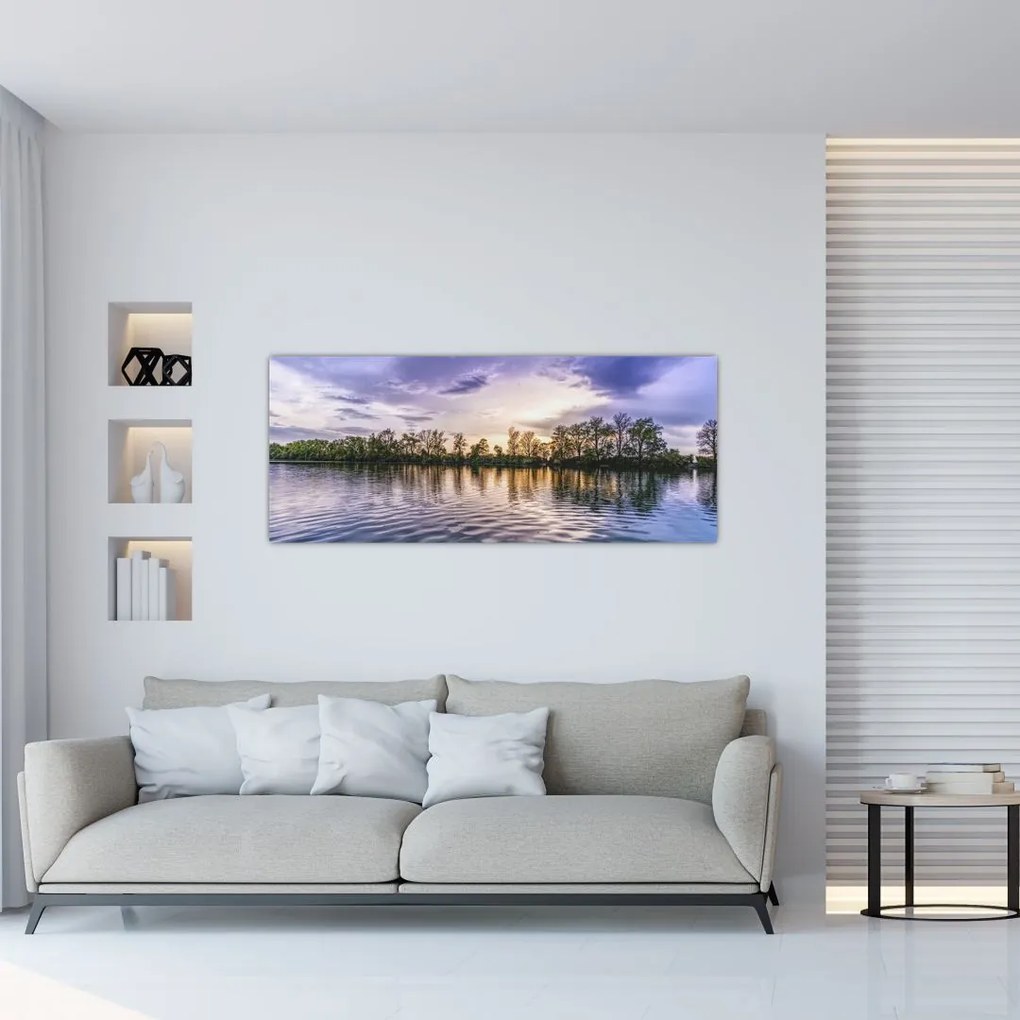 Tablou cu lac (120x50 cm), în 40 de alte dimensiuni noi