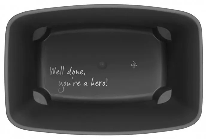 Cos de rufe Brabantia Bo Small 1006633, 12 L, Deschidere silentioasa si lina, Baza antiderapanta, Alb