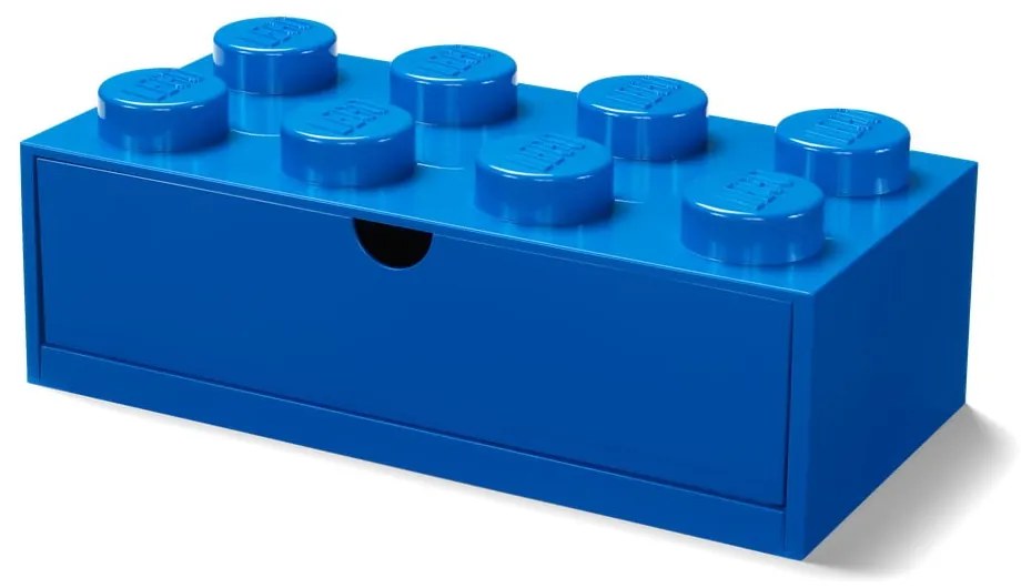 Cutie cu sertar pentru birou LEGO®, 31 x 16 cm, albastru