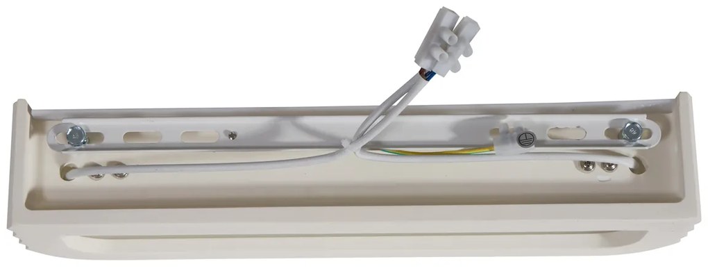 Lampă de perete scandinavă bej dreptunghiulară cu 2 lumini - Plaster