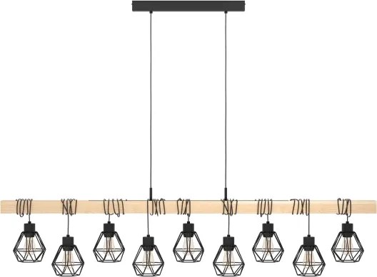 Lustră pe cablu Eglo 43134 TOWNSHEND 9xE27/60W/230V