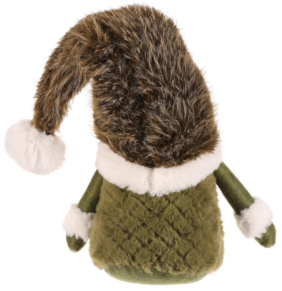 Decorațiuni de Crăciun Spiriduș  în picioare,înălțime 30 cm , verde/alb, 4HOME