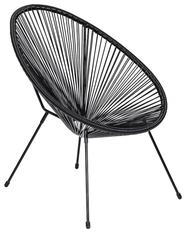 Fotoliu de grădină negru din metal/din plastic Avocado Comfort – Bonami Selection