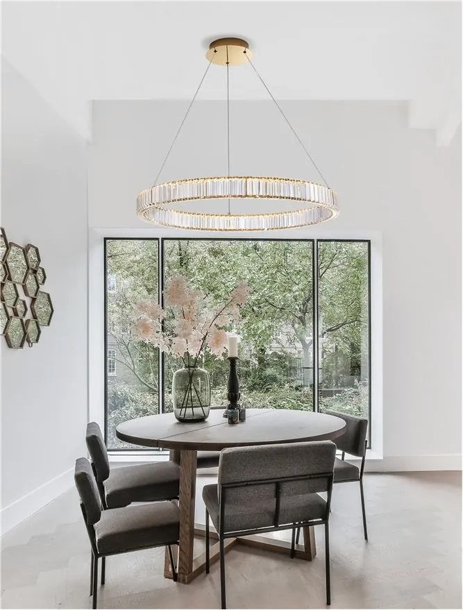 Lustra LED suspendata cristal design elegant AURELIA 47W