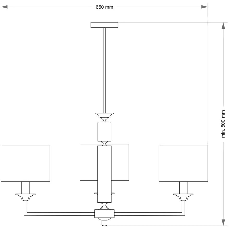 Candelabru modern realizat manual Artu 3L