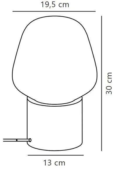 Lampă de masă Nordlux CHRISTINA 1xE27/25W/230V ficus de cauciuc