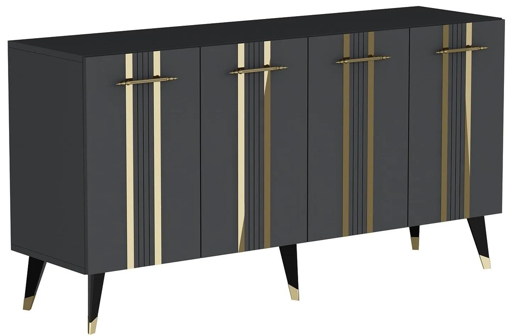 Dulap Pebine 1 (antracit + auriu) . 1093437