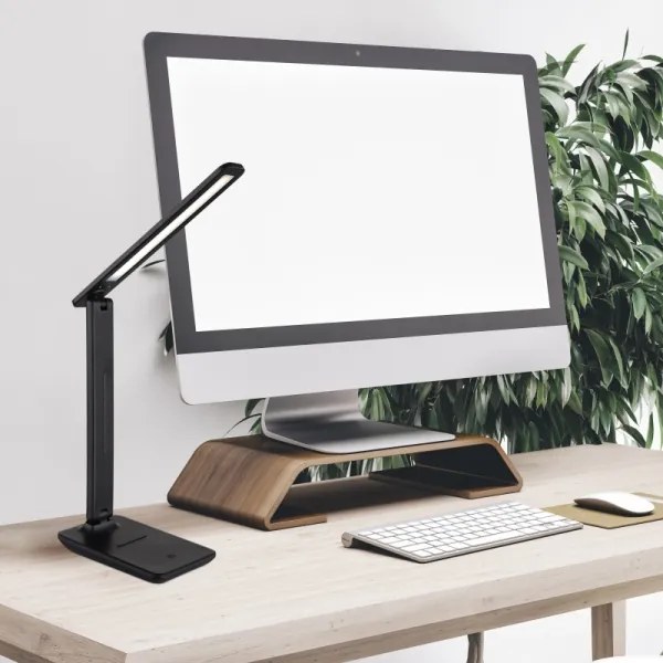 Lampă LED tactilă dimabilă de masă Globo 58439S BRIGHTON LED/5W/230V negru