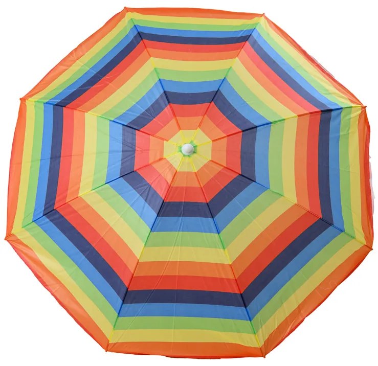 Umbrela de soare COLORFUL STRIPES 180 cm, colorat
