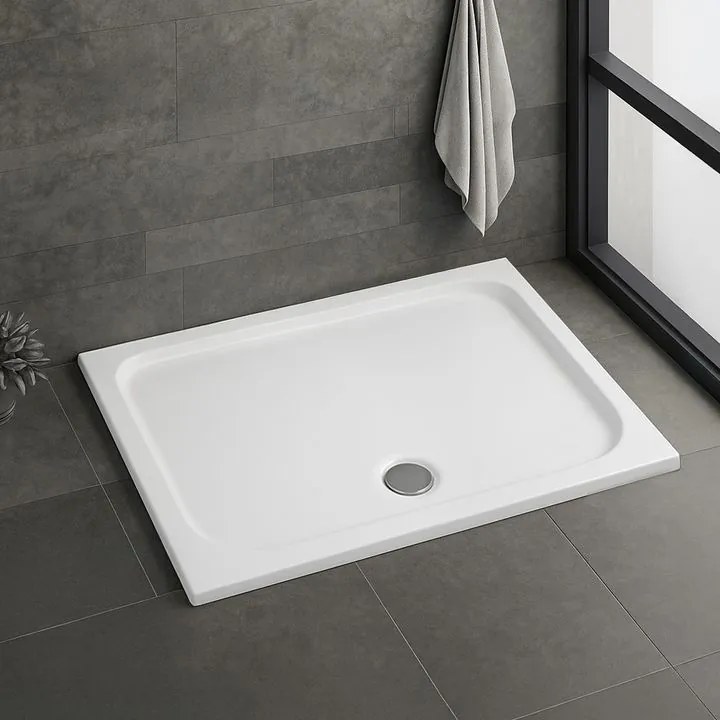 Cada pentru dus din acril Rea Belmond 80x100 alb