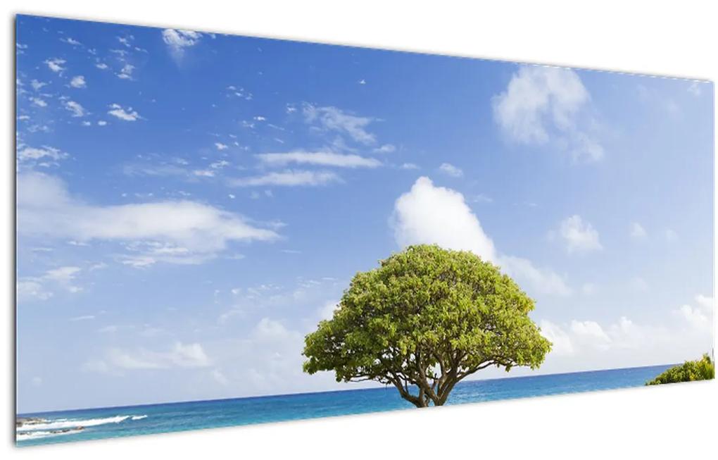 Tablou plaja cu copac (120x50 cm), în 40 de alte dimensiuni noi