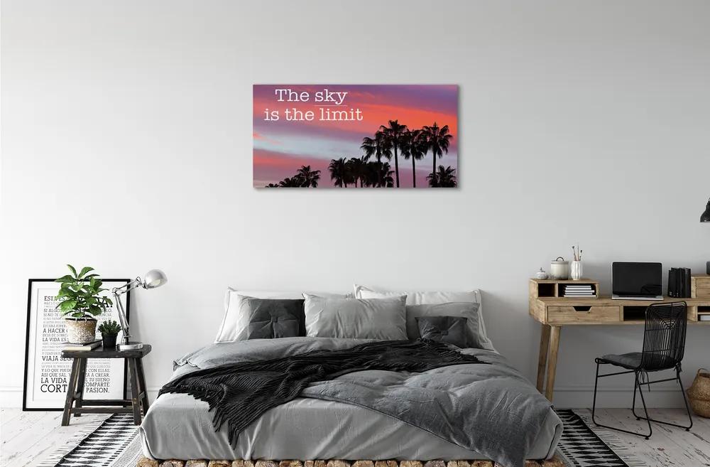 Tablouri canvas Palm apus de soare