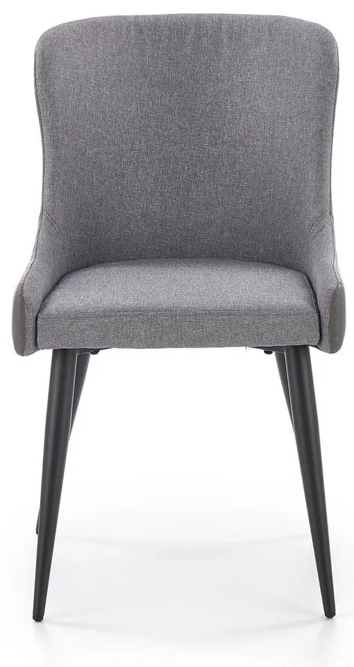 Scaun de bucaterie Kurt, gri/negru