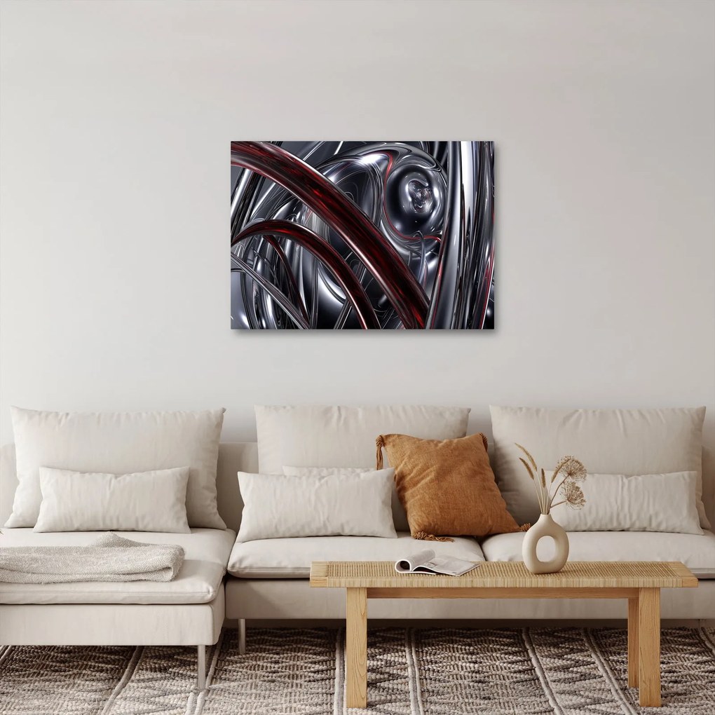 Tabloul cu abstracție în gri (70x50 cm)