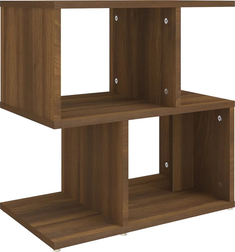 vidaXL Noptieră, stejar maro, 50x30x51,5 cm, lemn prelucrat