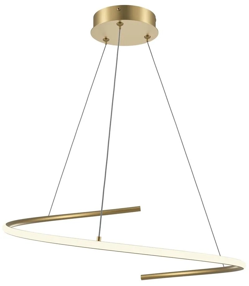 Lustra LED suspendata design circular Curve alama