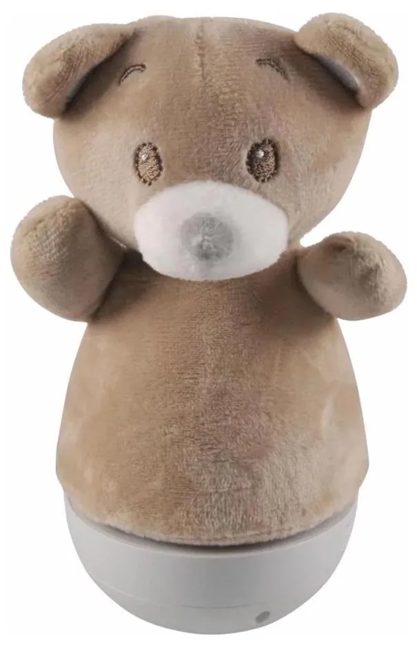 Lampă de veghe LED RGB pentru copii cu melodie, 3xAAA/5V, model ursuleț