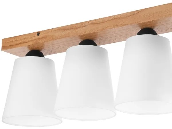 Lustră aplicată LULA 4xE27/60W/230V stejar