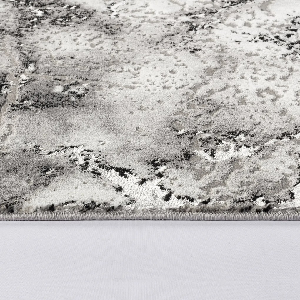 Covor Modern Living , Dormitor Dreptunghiular Marmara T160A Gri (Alege dimensiunea: 100 x 200)