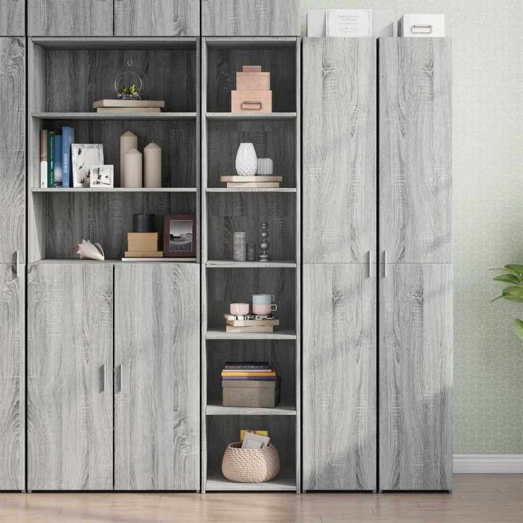 vidaXL Dulap înalt, gri sonoma, 40x41x185 cm, lemn prelucrat