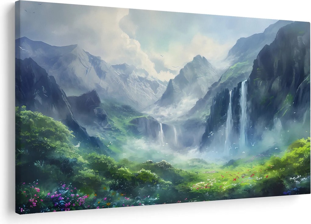Tablou - Valea cascadelor (90x60 cm)