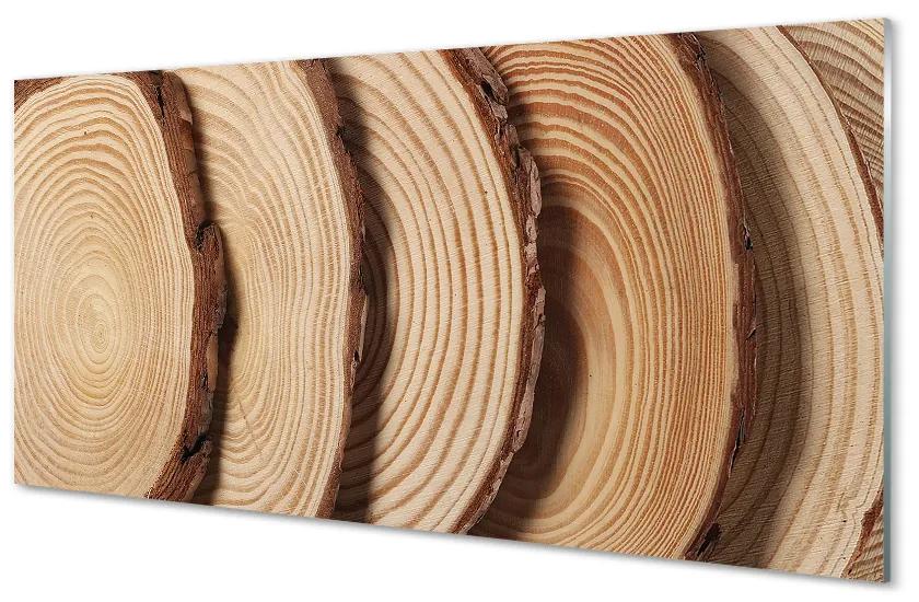 Tablouri acrilice felii de cereale din lemn