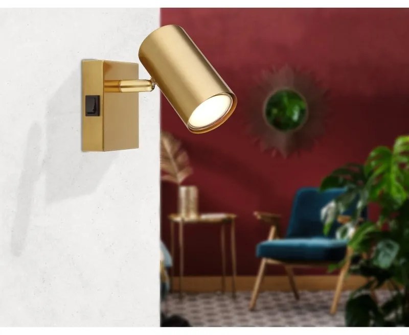 Aplica cu Spot directionabil stil minimalist ROBBY aurie