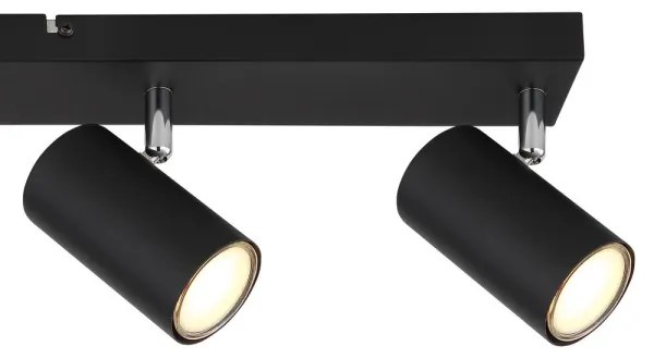 Spot ROBBY 4xGU10/35W/230V negru Globo 57911-4B