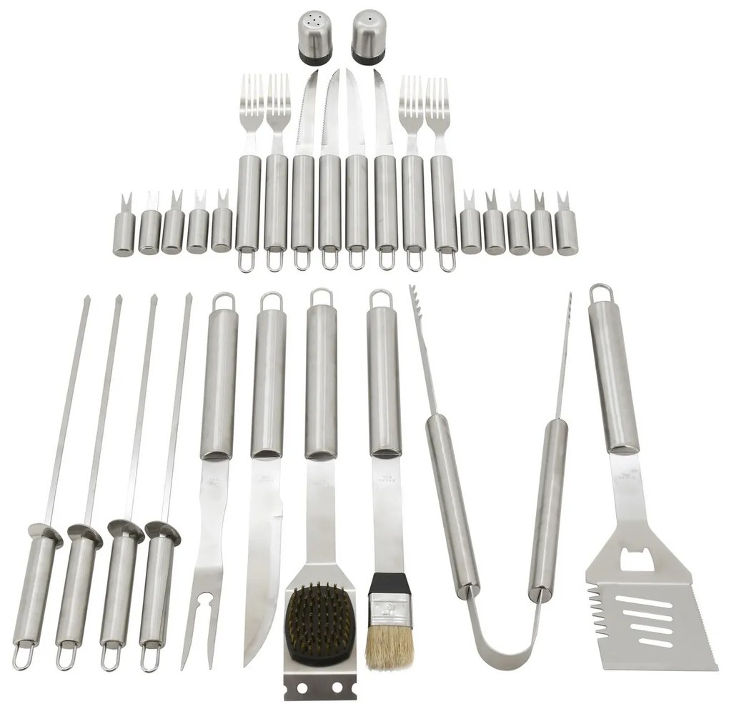Set de ustensile pentru grătar Cattara 13104, 30piese