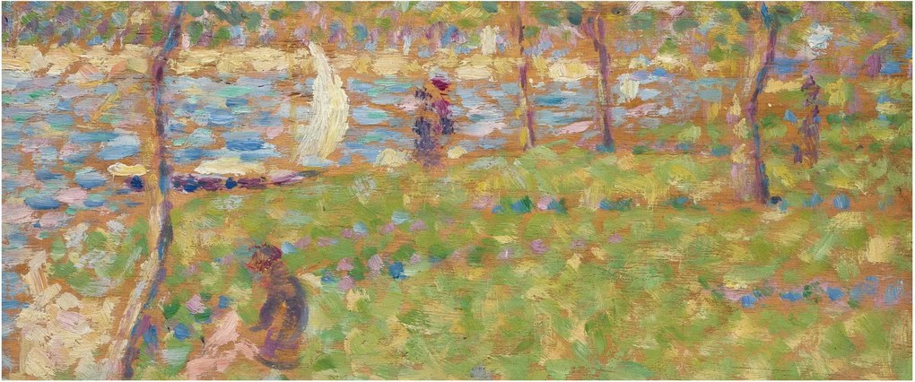 Tablou - Georges Seurat, Study for "La Grande Jatte", reproducere (120x50 cm)