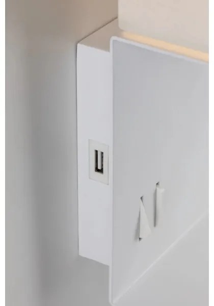 Paulmann 78913 - Aplica de perete MERANI 230V, LED/2,5W + 1xE27/40W cu port USB