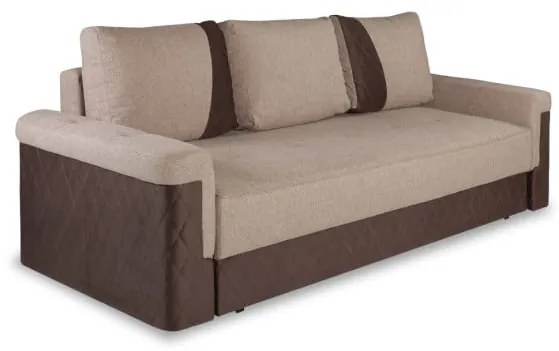 Canapea Extensibila Torino Lift Cu Lada Maro, 233 X 72 X 92 Cm