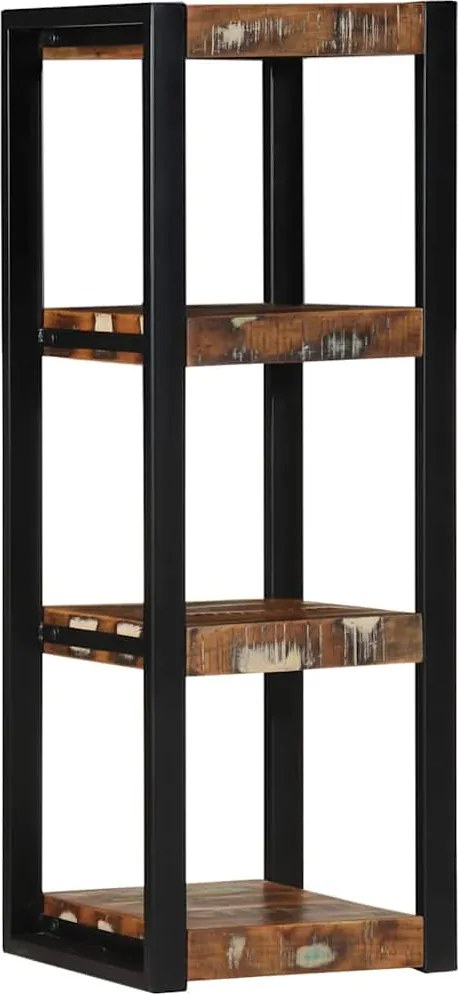 vidaXL Raft de perete multicolor 35x35x100 cm lemn masiv recuperat